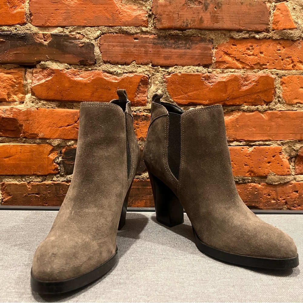 Brown Suede Ankle Boots